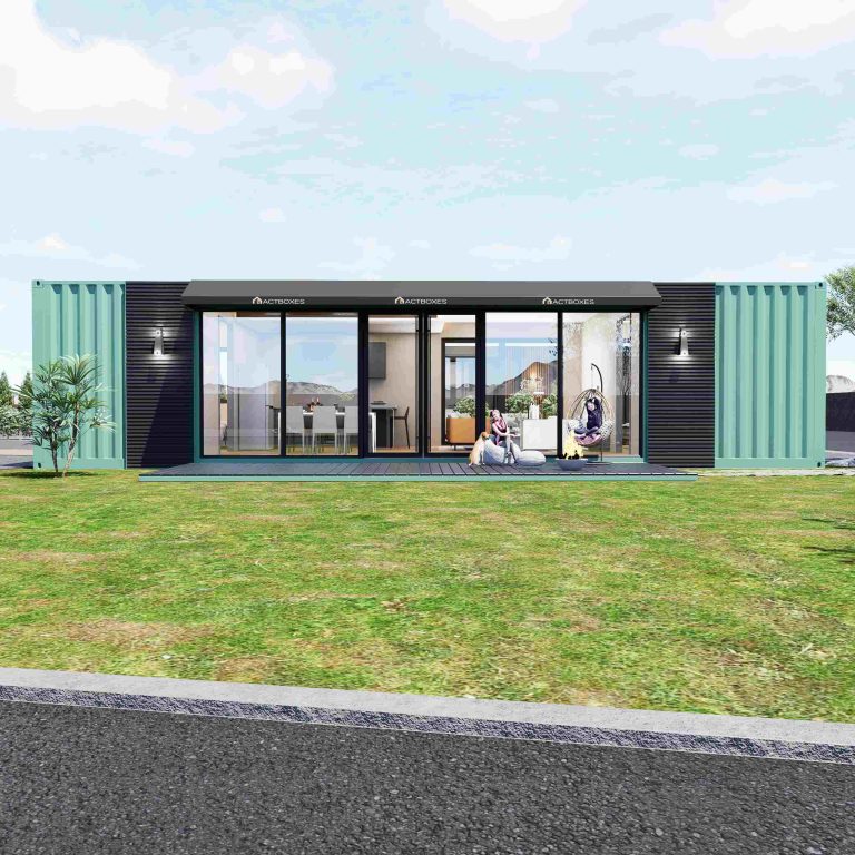 40-foot combination shipping container house