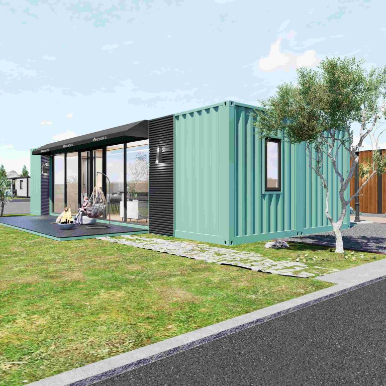 40-foot combination shipping container house