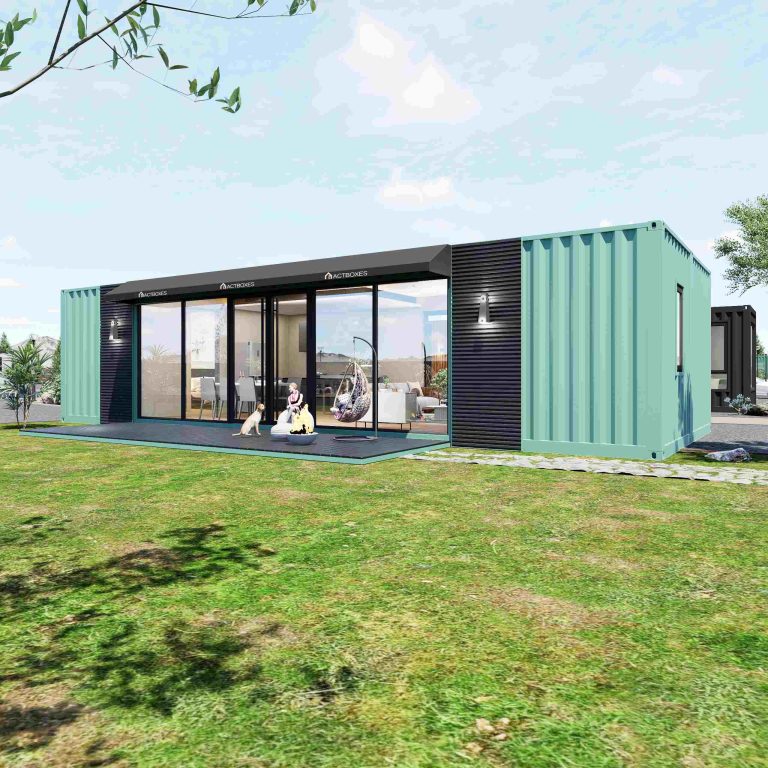 40-foot combination shipping container house