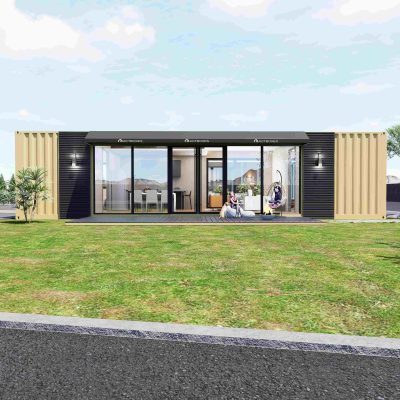 40-foot combination shipping container house