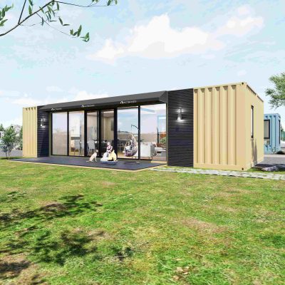 40-foot combination shipping container house